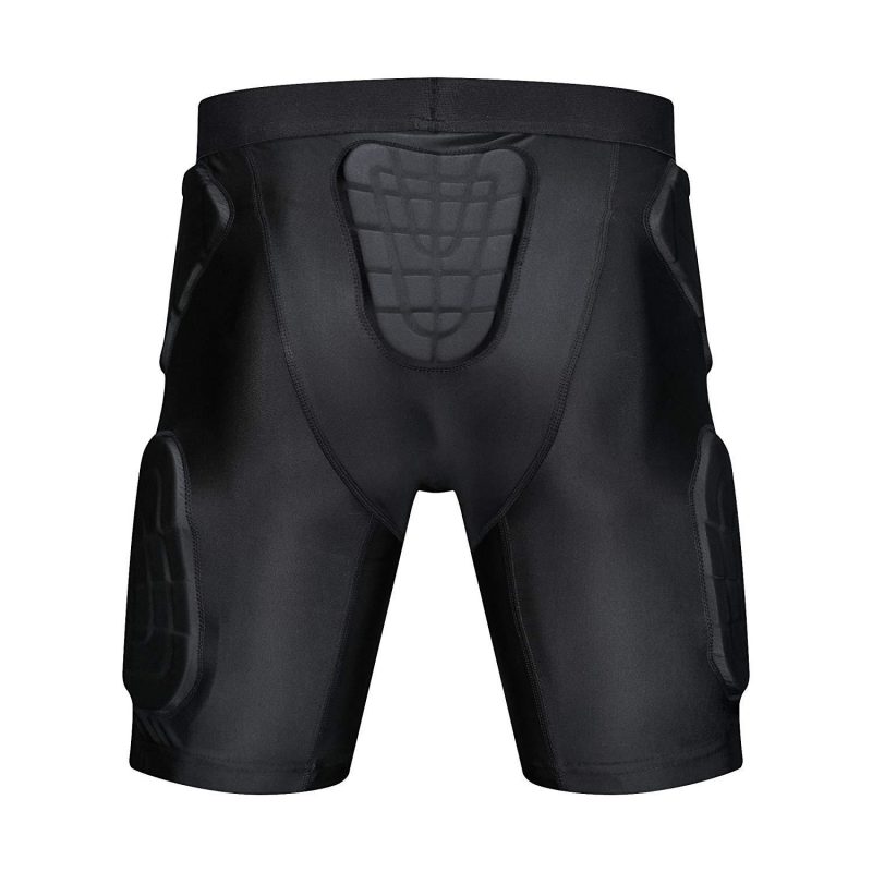 TUOY Men's Padded Compression Shorts , Hip Protector.Hip, Tailbone, Thigh Padding. Girdle Tights for Men and Women. Football, Lacrosse, Hockey, Basketball Snowboarding Paintball Contact Sports - Image 2