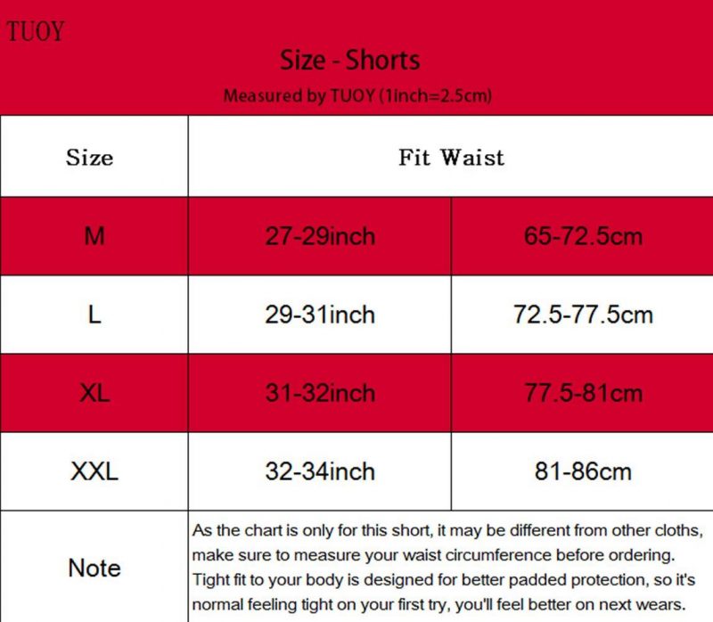 TUOY Men's Padded Compression Shorts , Hip Protector.Hip, Tailbone, Thigh Padding. Girdle Tights for Men and Women. Football, Lacrosse, Hockey, Basketball Snowboarding Paintball Contact Sports - Image 4