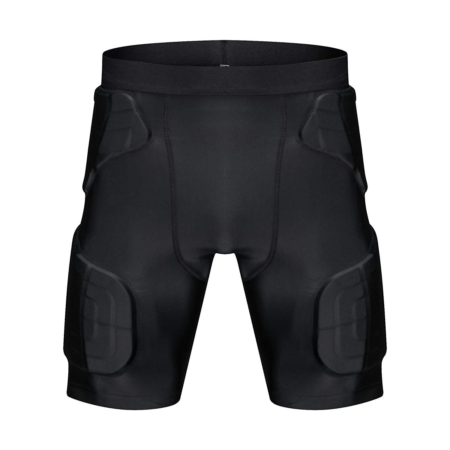 TUOY Men’s Padded Compression Shorts , Hip Protector.Hip, Tailbone ...