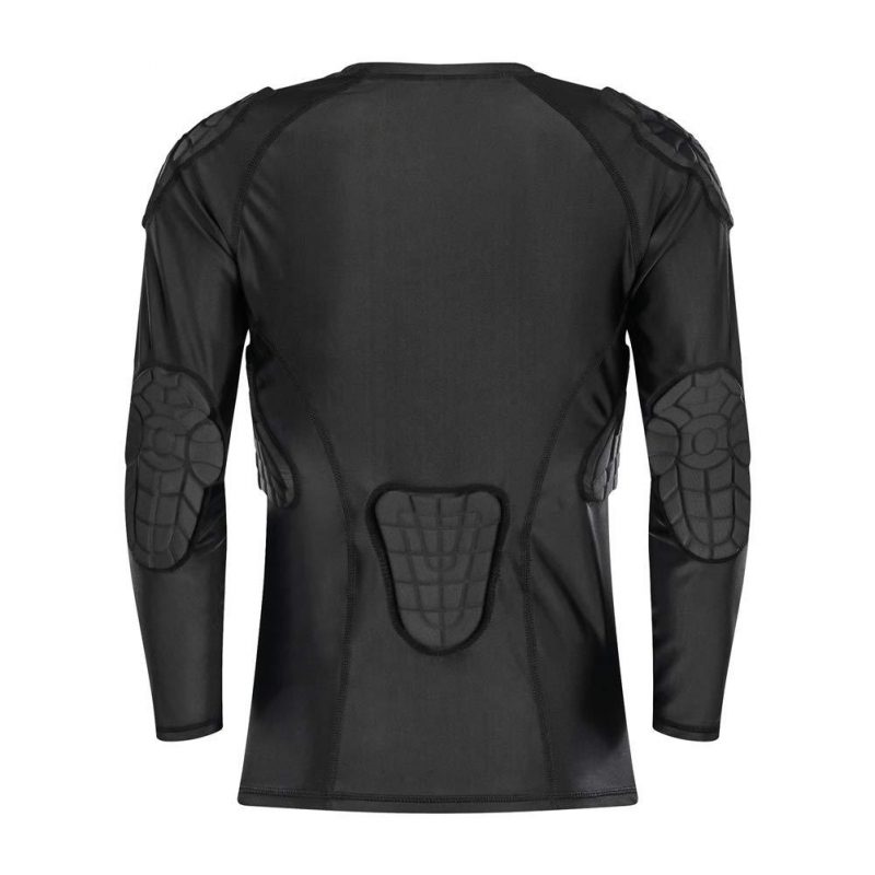 TUOY Kids Youth Padded Compression Shirt - Long Sleeve Padded Protective Shirt for Football Baseball - Image 3