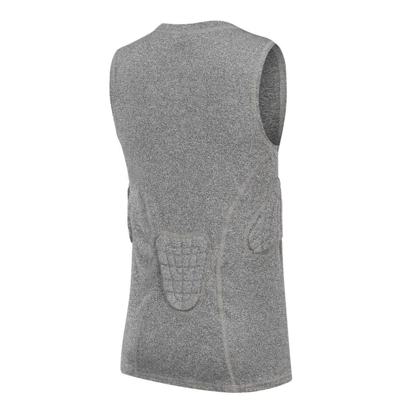 TUOY Youth Boys Padded Compression  Sleeveless Shirts  Rib Chest Protector Protective Sports Workout Safety T-Shirts for Football Paintball Baseball - Image 5