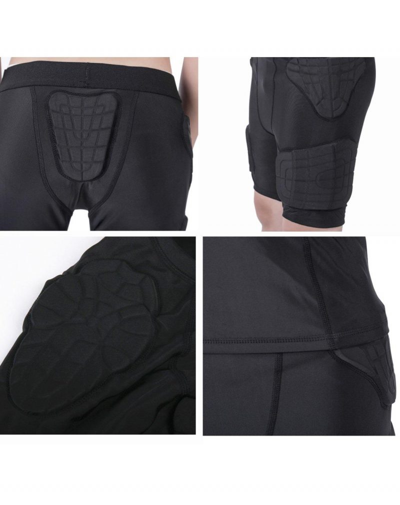 TUOY Youth Kids Padded Compression Shorts , Hip Protector.Hip, Tailbone, Thigh Padding. Girdle Tights for Men and Women. Football, Lacrosse, Hockey, Basketball Snowboarding Paintball Contact Sports - Image 3