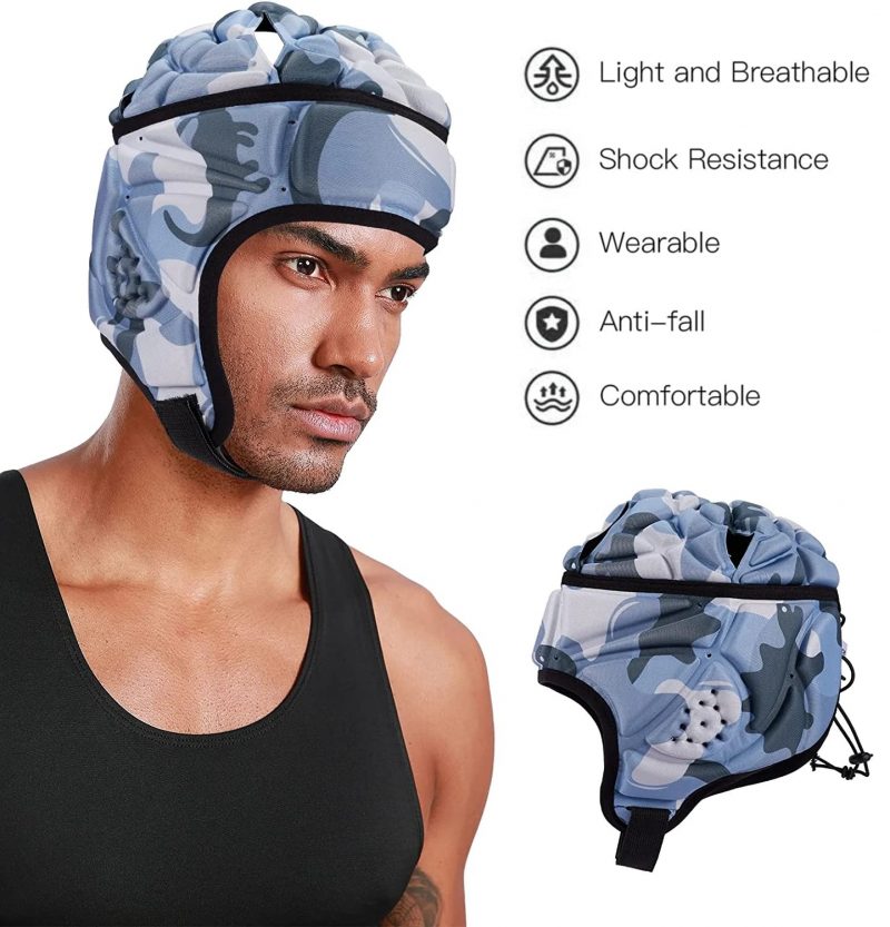 TUOY Youth Kids Shell headgear Soft Padded Headgear Flag Football Helmet Rugby Headguards - Image 18