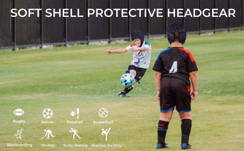 TUOY Youth Kids Shell headgear Soft Padded Headgear Flag Football Helmet Rugby Headguards - Image 19