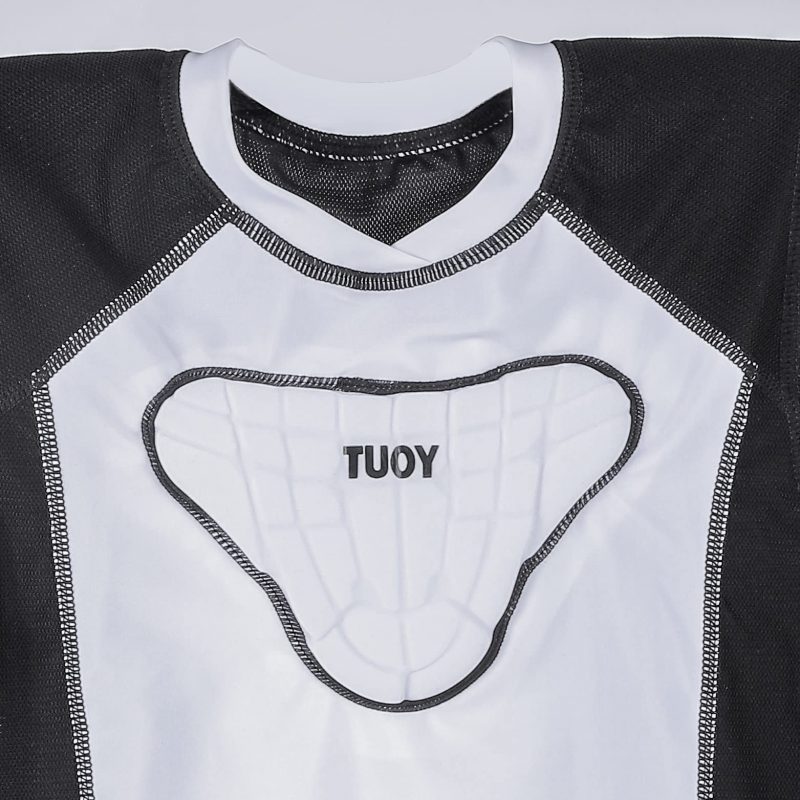 TUOY Youth Padded Compression Shirt Vest Rib Chest Protector Football Baseball Rugby - Image 2