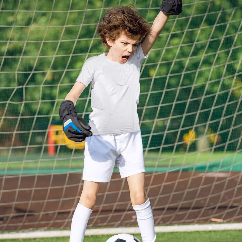 Youth Kids Padded Compression Shirt & Vest Chest Protector, Shirt Sleeveless Vest Chest Protector Tank, Football Baseball Rugby Cricket Hockey Basketball - Image 6