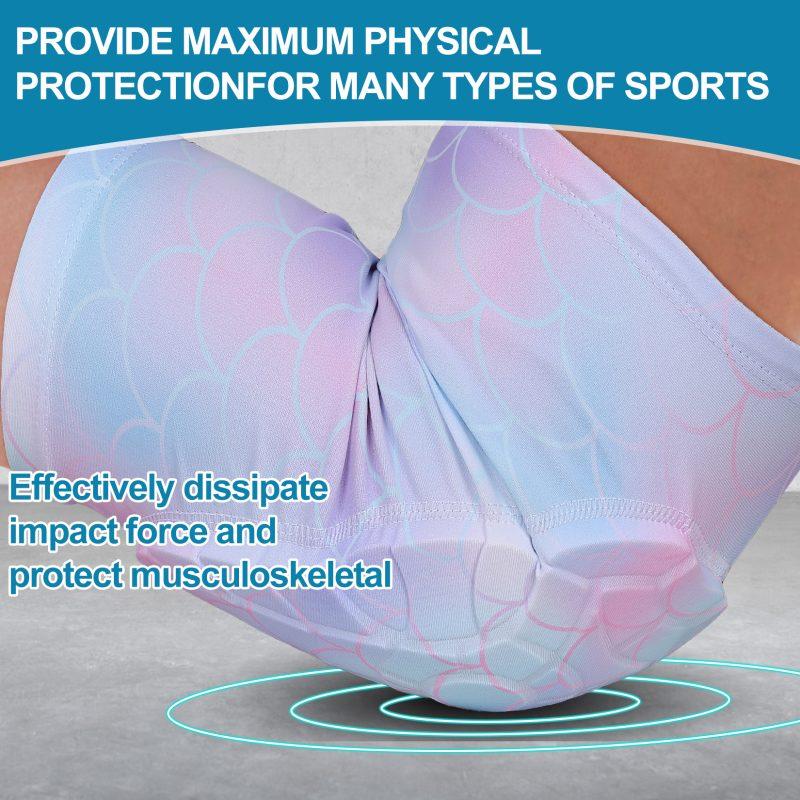 DGXINJUN Padded Knee Pads Basketball Volleyball Football Antislip Sports Knee Brace for Adults (1Pair) - Image 4